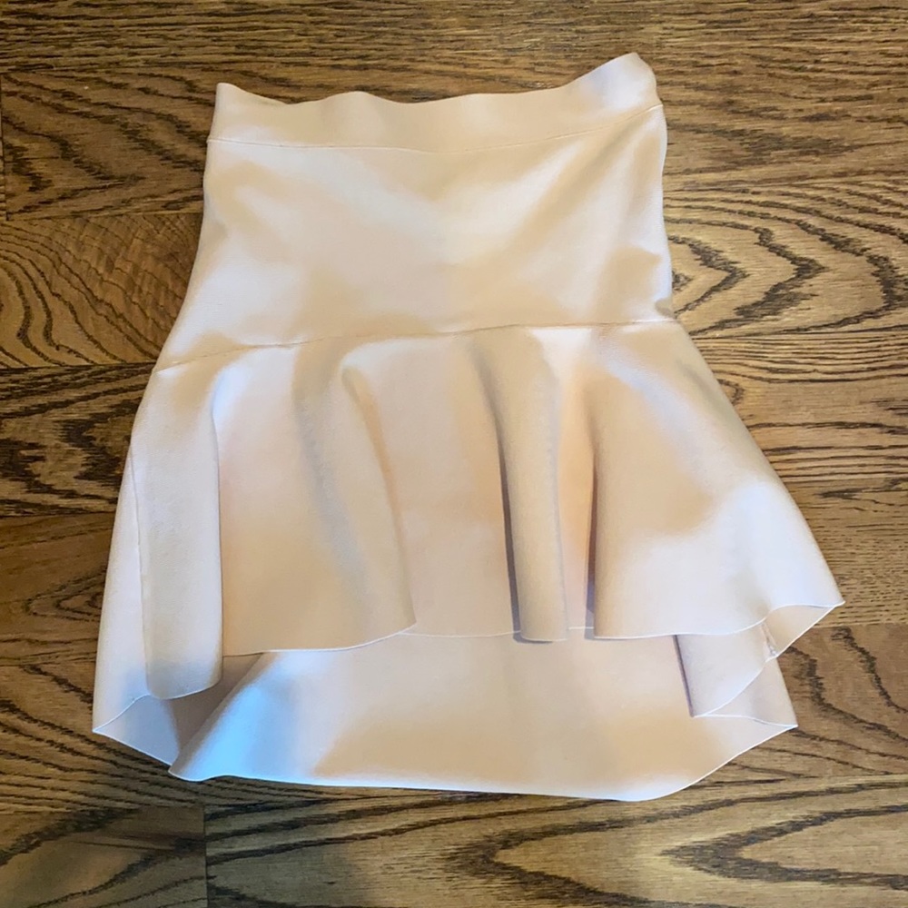 BCBG high-low bandage skirt! Beige/blush
